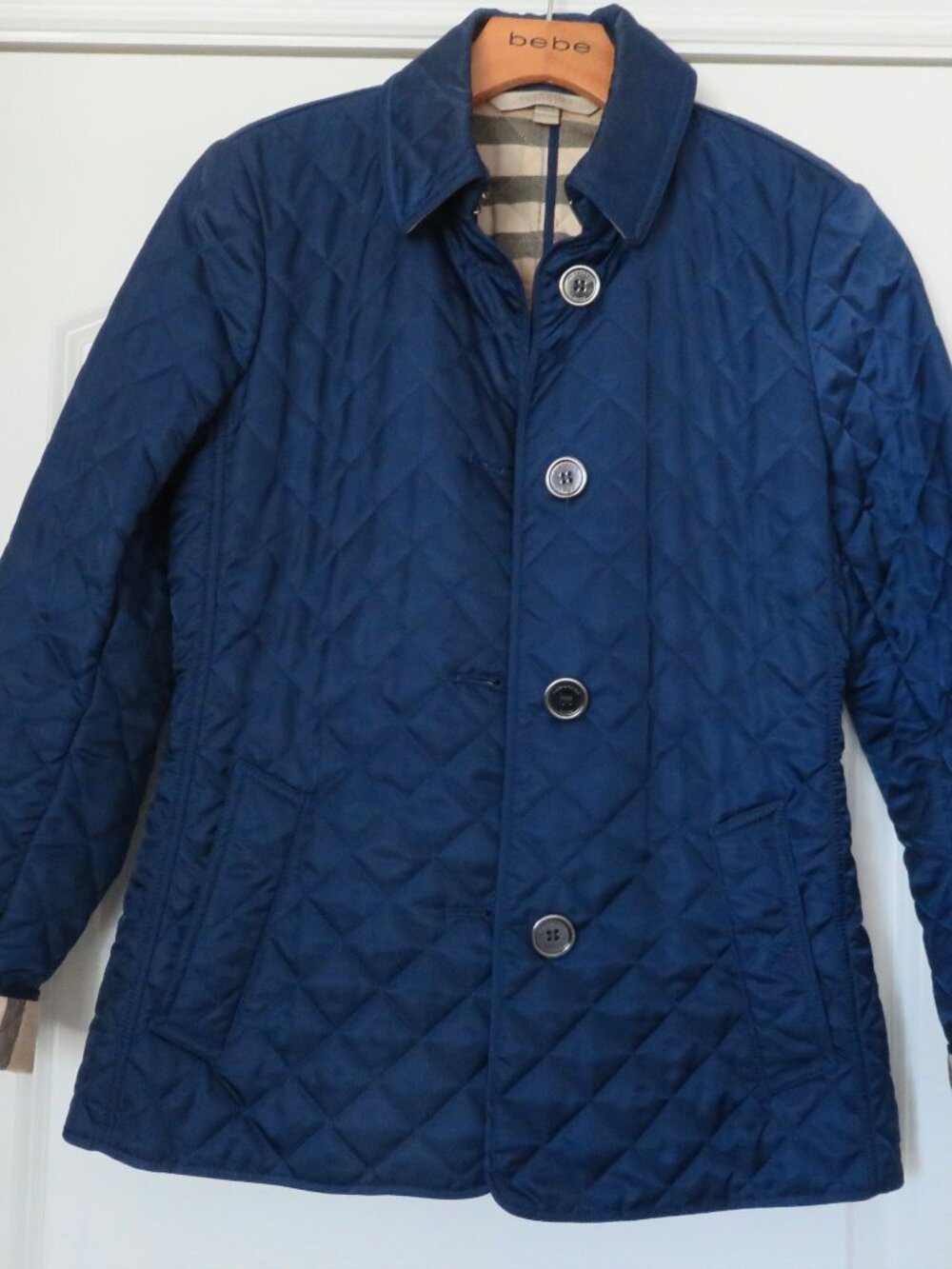 EUC Rare Auth. Burberry Brit Copford Jacket Sapphire - Small